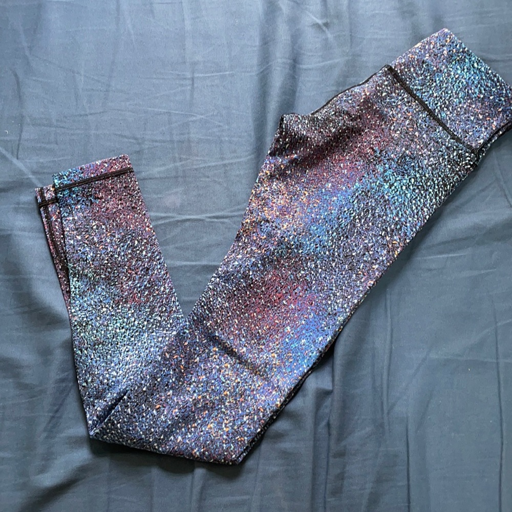Lululemon Wunder Under confetti splatter leggings